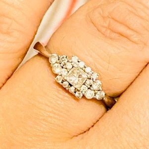 Sterling Silver Ring Pure love with diamonds